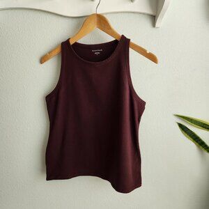 Eileen Fisher Brown Cotton Tank Top Size S